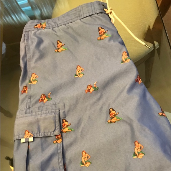 Drawstring swim trunks - Picture 2 of 2